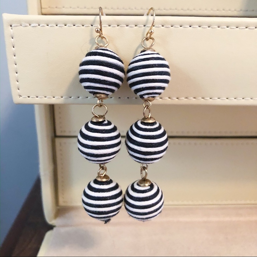 BaubleBar SugarFix Triple Ball Striped Earrings